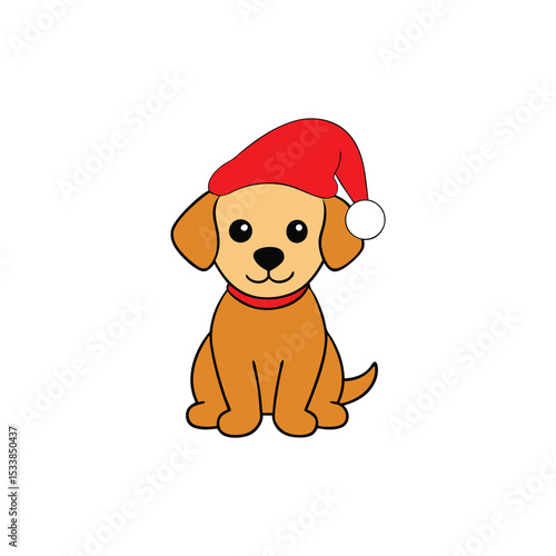 dog with christmas ball