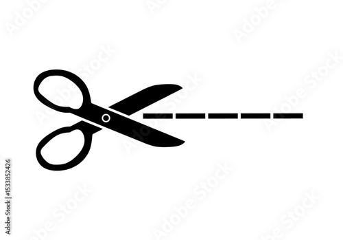 cut icon. vector scissor icon with trendy design