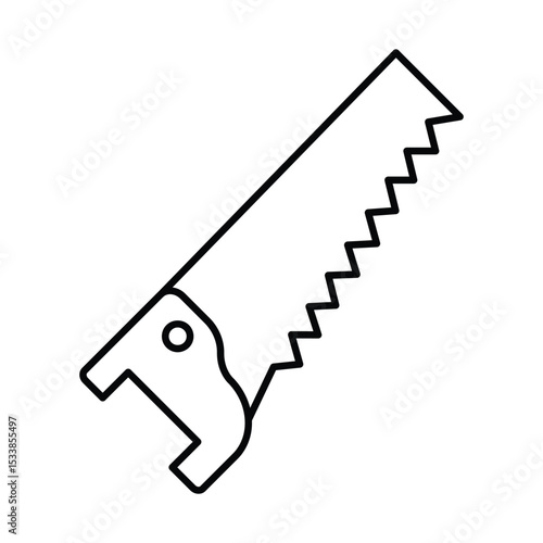 Handsaw thinline icon , vector, pixel perfect, illustrator file 
