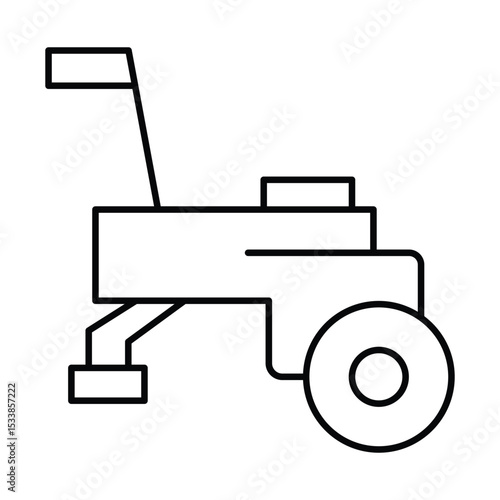 Soil Cultivator thinline icon , vector, pixel perfect, illustrator file 
