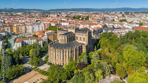 Cathedral Maria Inmaculada in Vitoria-Gasteiz, Basque Country, Spain