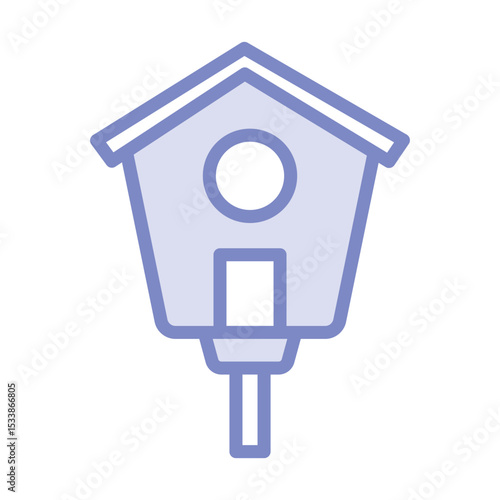 ABirdhouse duotone line icon , vector, pixel perfect, illustrator file 
