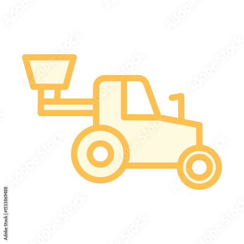 Seed Drill duotone line icon , vector, pixel perfect, illustrator file  
