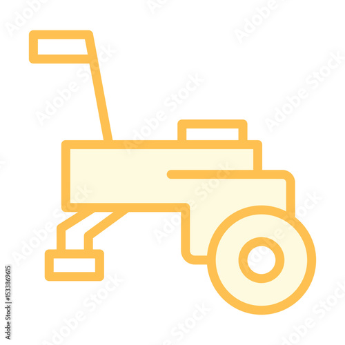 Soil Cultivator duotone line icon , vector, pixel perfect, illustrator file 
