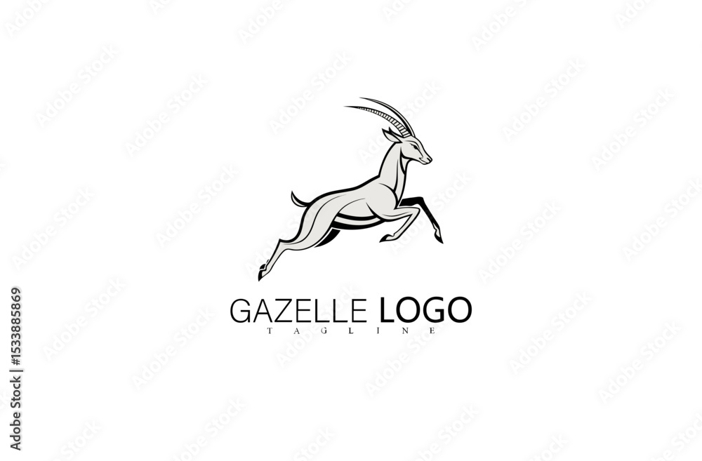 Sleek Jumping Gazelle Logo Vector Featuring Artistic Silhouette. Elegant Wildlife Branding Illustration for Outdoor Business Identity, Creative Animal Symbol, or Minimalist Logo Concept.
Sleek Jumping Gazelle Logo Vector Featuring Artistic Silhouette. Elegant Wildlife Branding Illustration for Outdoor Business Identity, Creative Animal Symbol, or Minimalist Logo Concept.