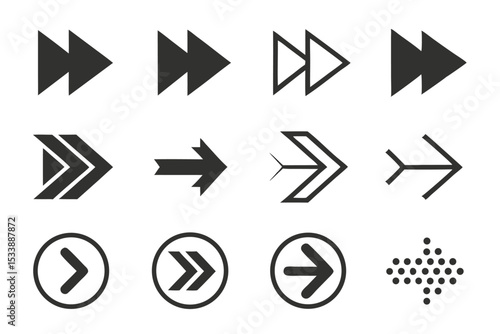 Free Download Diverse collection of arrows and symbols illustrating direction and navigation concepts - GFXLoad