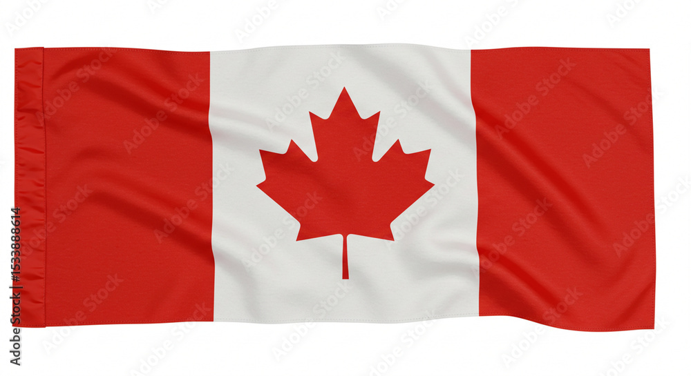 canadian flag waving in wind canadian flag waving in wind