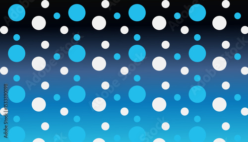Blue and White Polka Dots Pattern background design.