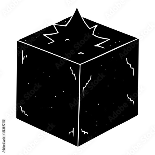 Brooding Box Vector | Generative AI & Linocut Silhouette Design for Poultry Care