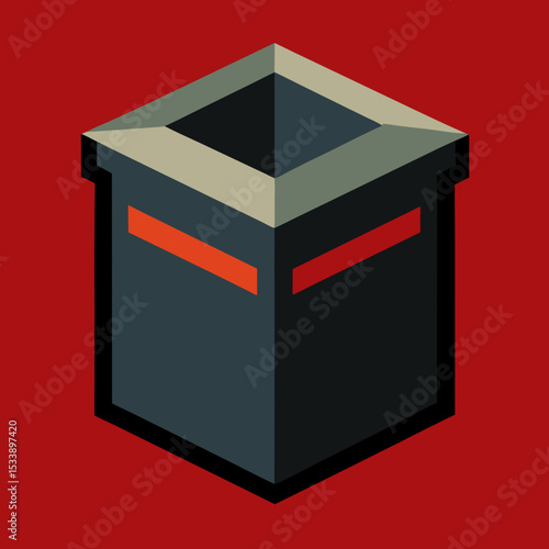 Brooding Box Vector | Generative AI & Linocut Silhouette Design for Poultry Care