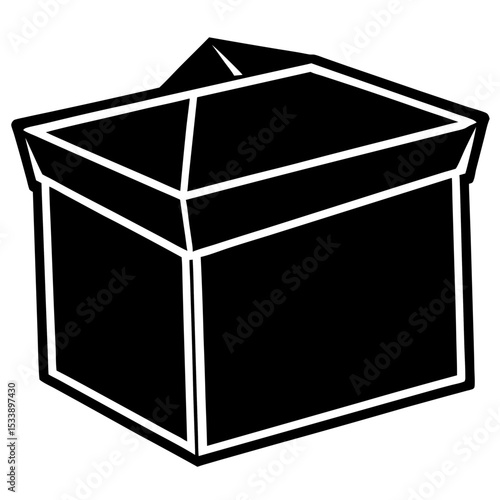 Brooding Box Vector | Generative AI & Linocut Silhouette Design for Poultry Care
