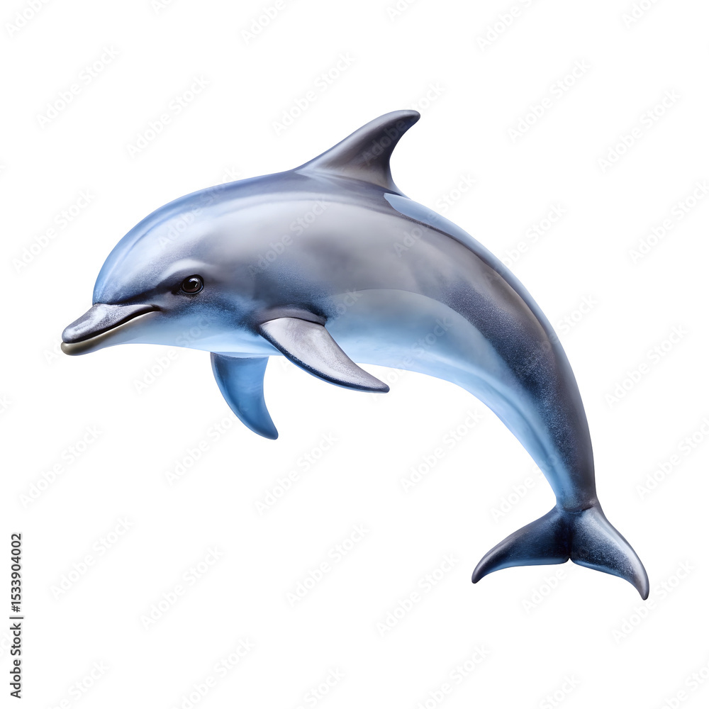 Obraz premium Dolphin isolated on a transparent background