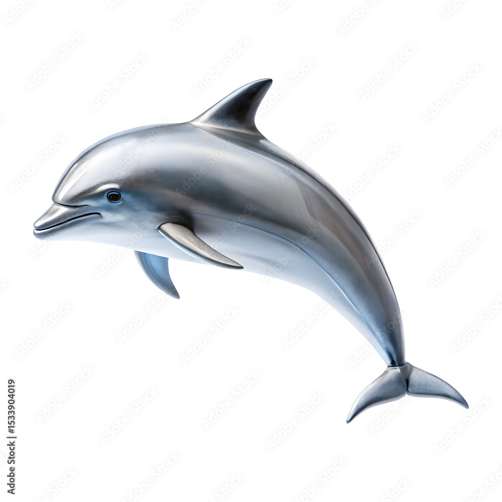 Obraz premium Dolphin isolated on a transparent background