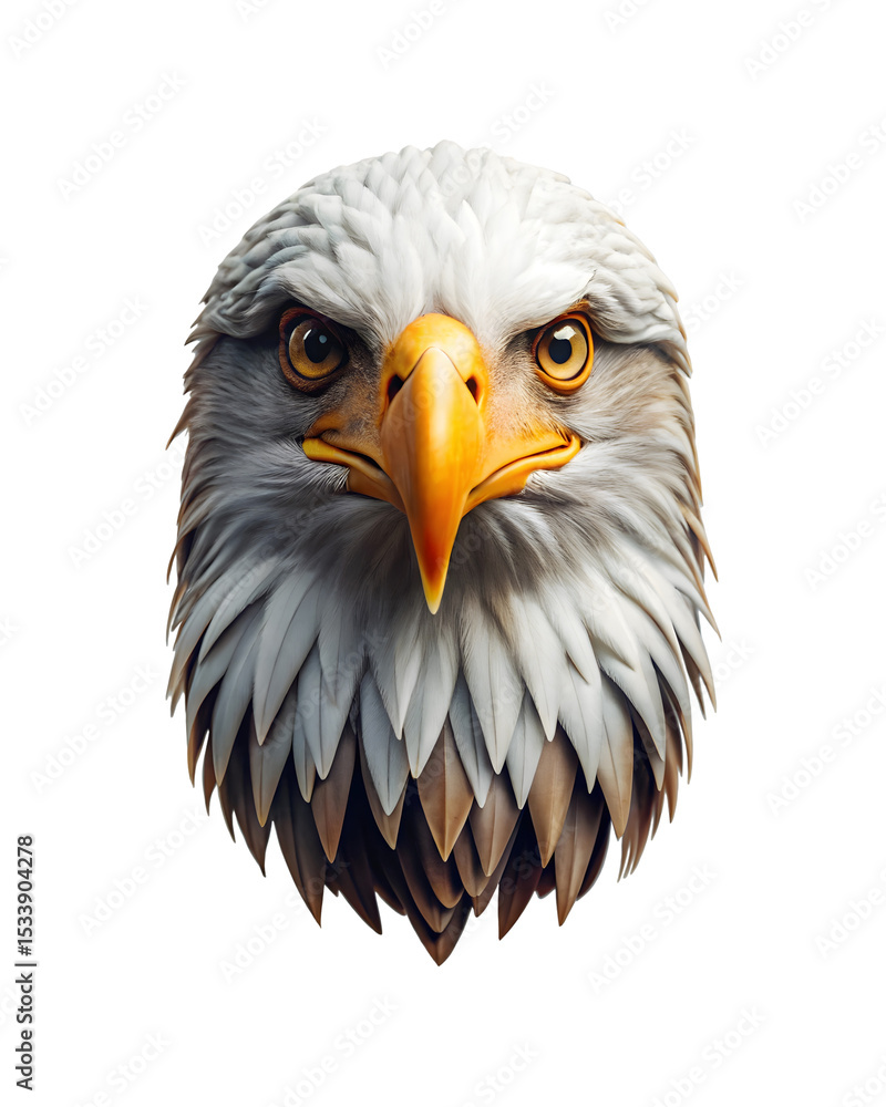 Obraz premium Eagle head isolated on a transparent background