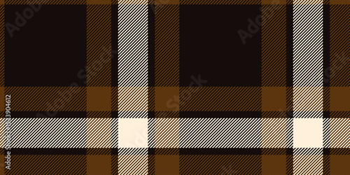 Brown and Black Plaid Pattern, Seamless Tartan Checkered Design, Perfect for Autumn Textiles, Rustic Fashion, Home Decor, and Wallpaper
