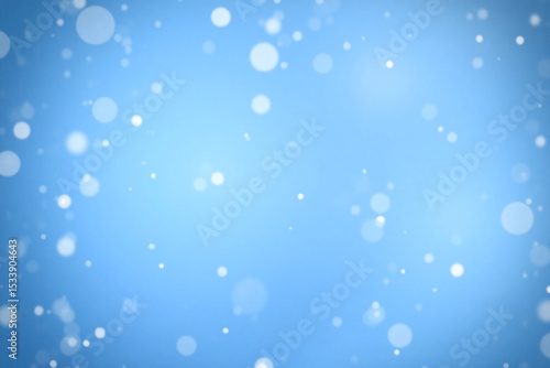 blue background with white snowflakes falling from the sky
