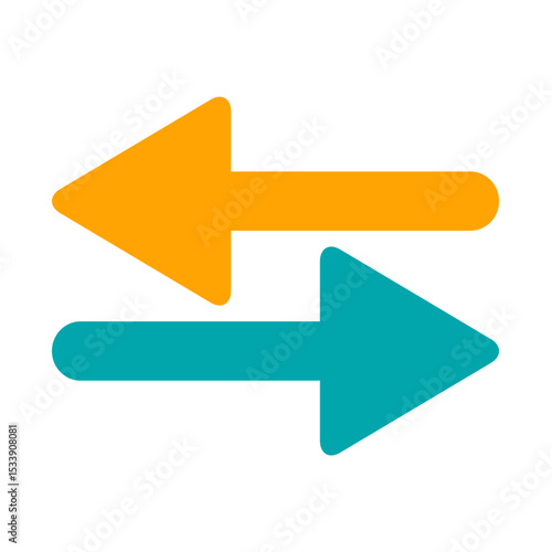 Two Arrows Facing Opposite Directions