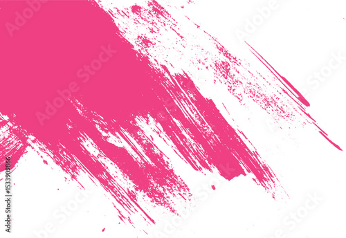 Abstract pink brushstroke texture on white background ideal for artistic designs and creative projects offering a stylish and modern appearance