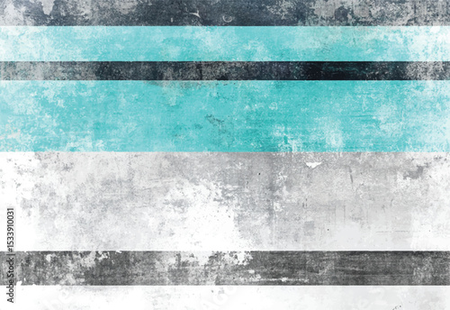 Abstract grunge background with horizontal stripes featuring teal gray and black elements for modern design and aesthetic appeal