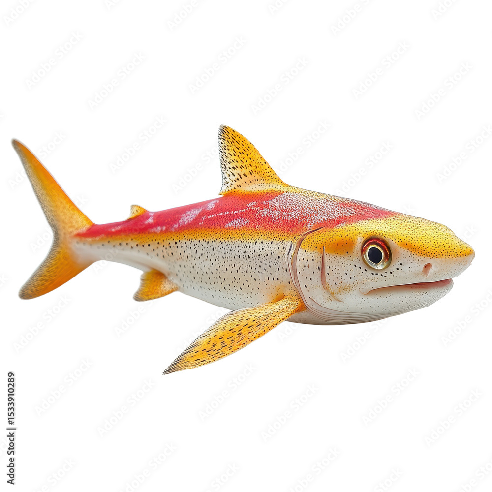 Obraz premium Rainbow Shark isolated on transparent background.