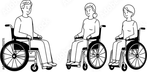 disabled couple in wheelchair
