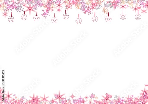 pink flower frame