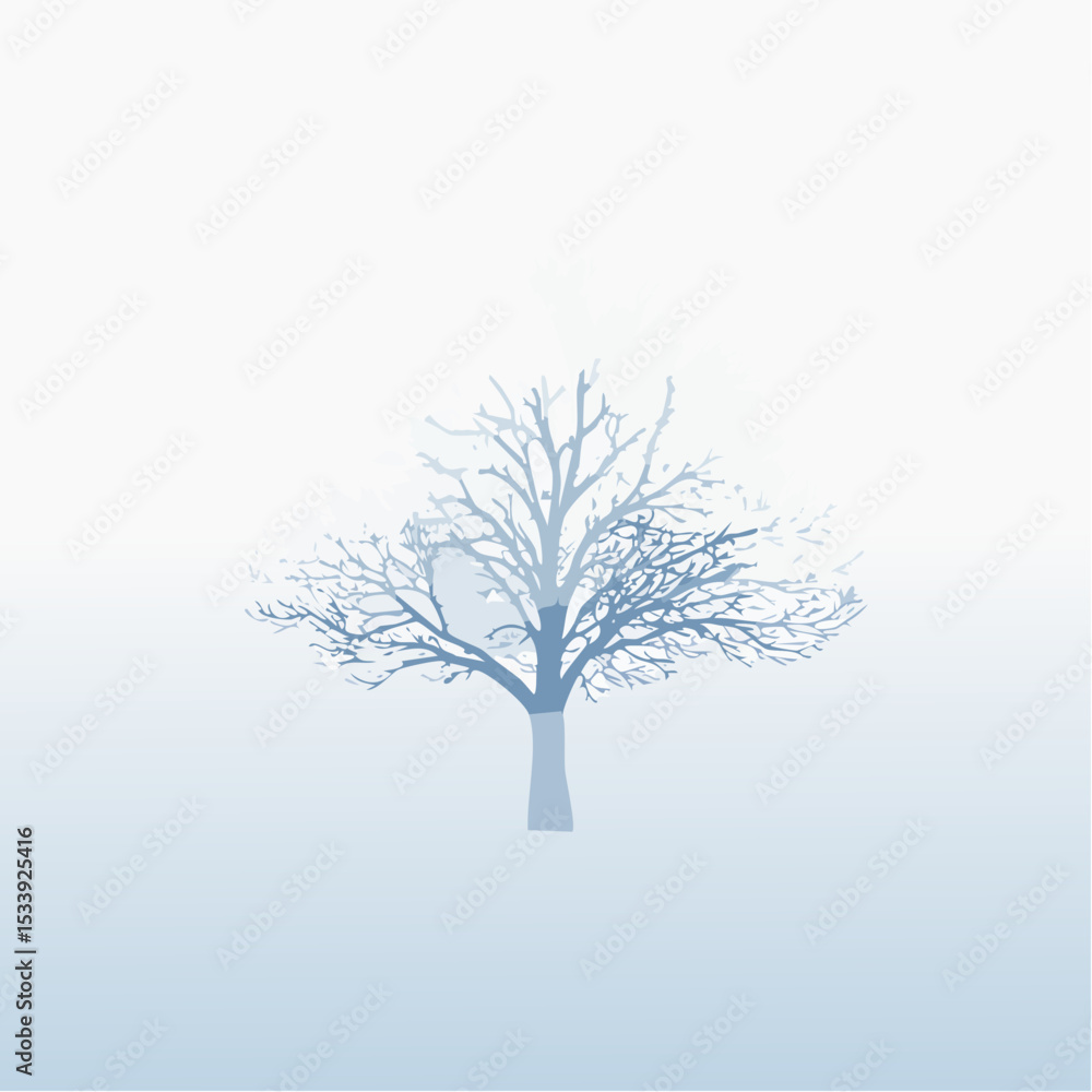 Fototapeta premium solitary tree in winter
