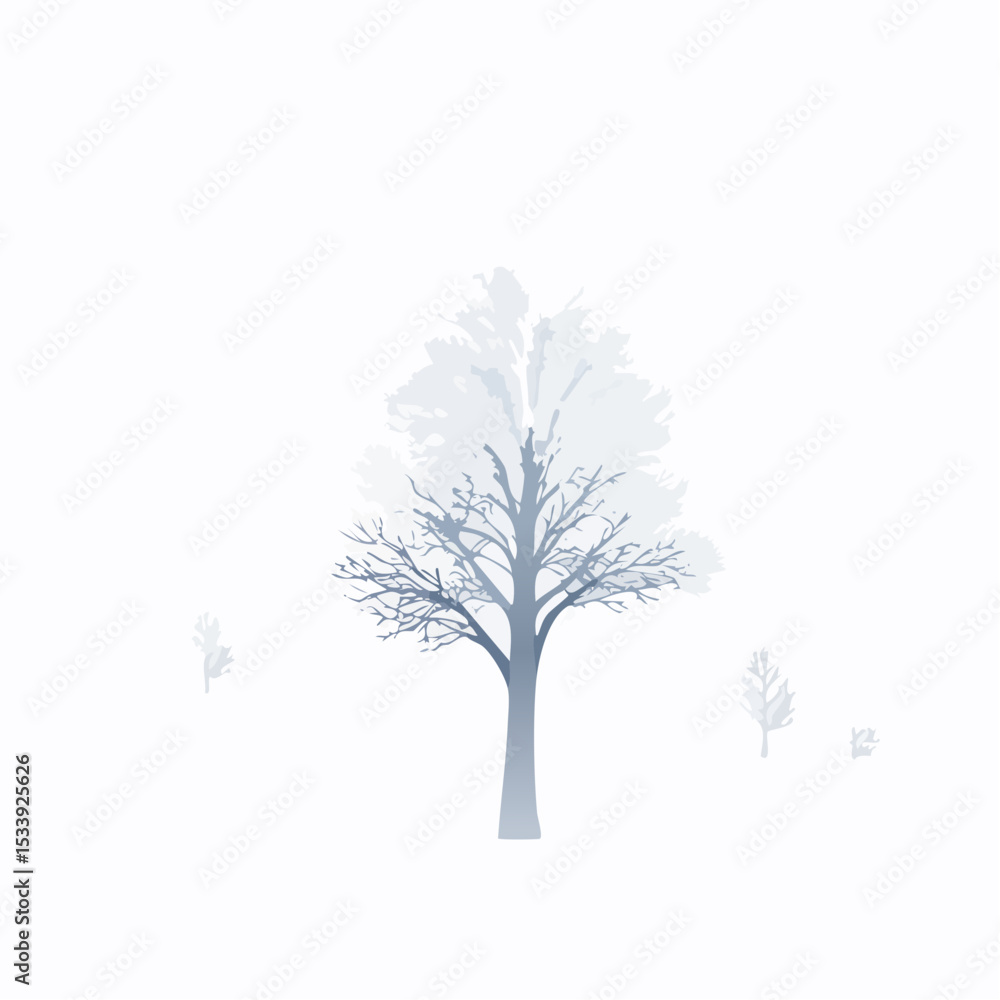 Obraz premium solitary tree in winter