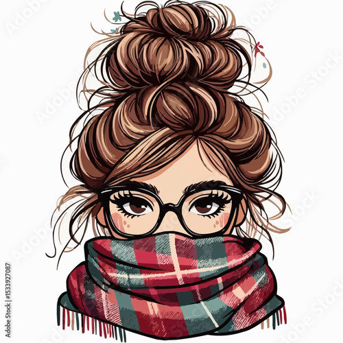 girl with glasses