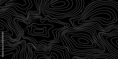 Topographic map background concept. Topo contour map. Rendering abstract illustration. Vector abstract illustration. Geography concept. paper texture design .
