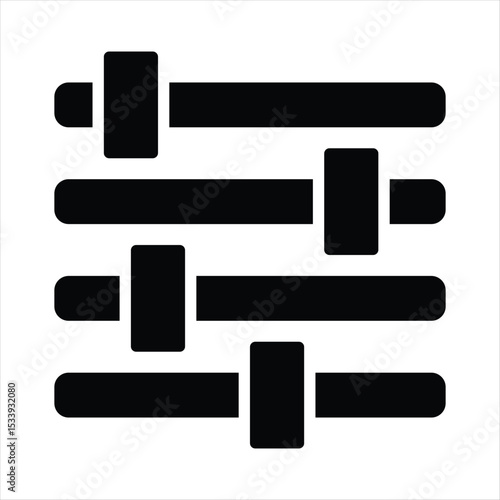Equaliser, control, panel Vector ,
