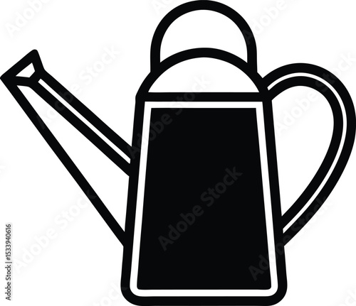 Watering Can Icon Outline Vector Illustration