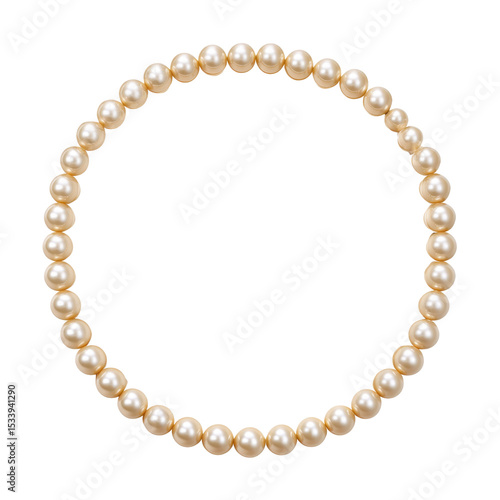 Wallpaper Mural Elegant pearl necklace on a white background, showcasing classic and timeless beauty for jewelry lovers and fashion enthusiasts Transparent background or png Torontodigital.ca