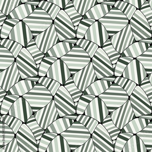 Green line seamless geometric pattern