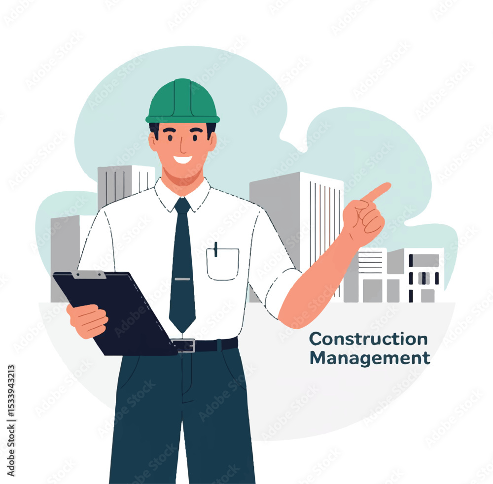 Engineer or architect with clipboard pointing to cityscape: urban development, construction, and real estate projects
Engineer or architect with clipboard pointing to cityscape: urban development, construction, and real estate projects