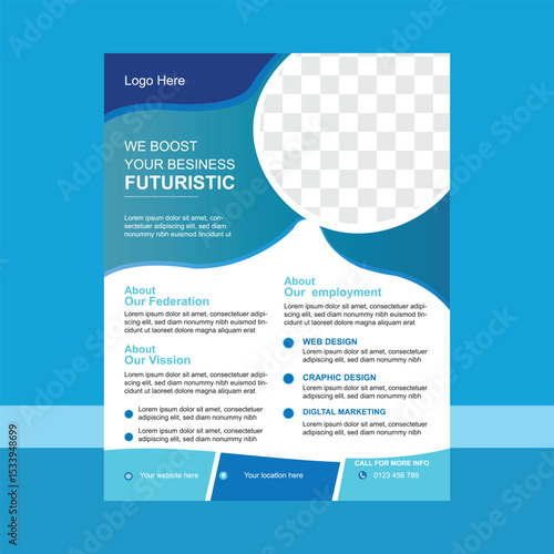 Corporate Business flyer design template