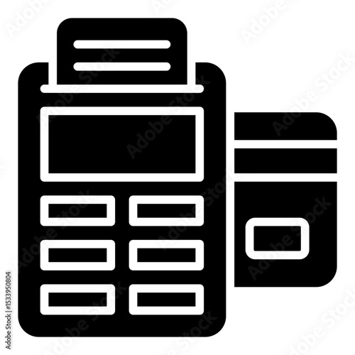 EDC icon. Electronic data capture device. Mobile payment terminal and digital transaction