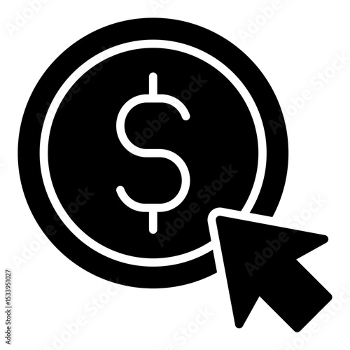 Pay per click icon. PPC marketing strategy. Digital ads and paid traffic