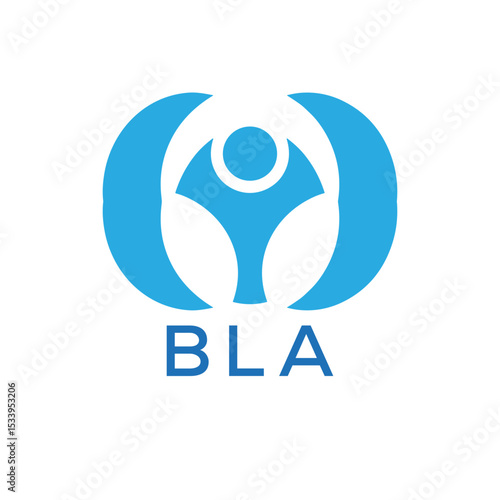 Initial BLA Letter Linked Logo for business and company identity. Modern BLA Letter Logo Vector Template with modern trendy golden logo.
