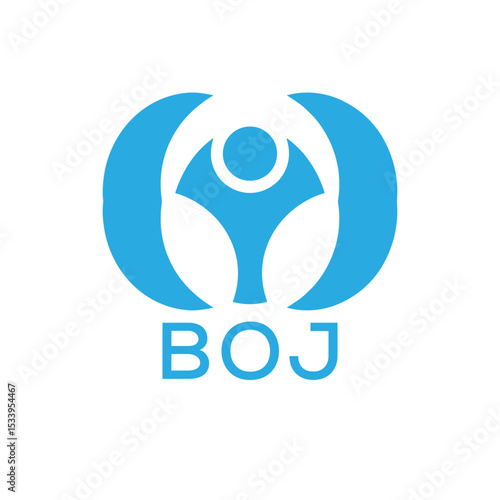 Initial BOJ Letter Linked Logo for business and company identity. Modern BOJ Letter Logo Vector Template with modern trendy golden logo.
