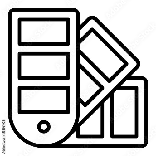 Pantone icon. Color guide. Printing swatch and color standard