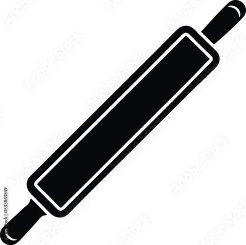 Rolling Pin Icon Outline Vector Illustration