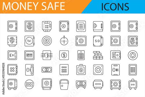 Detailed Collection of Banking, Vault, and Safe Money Icons