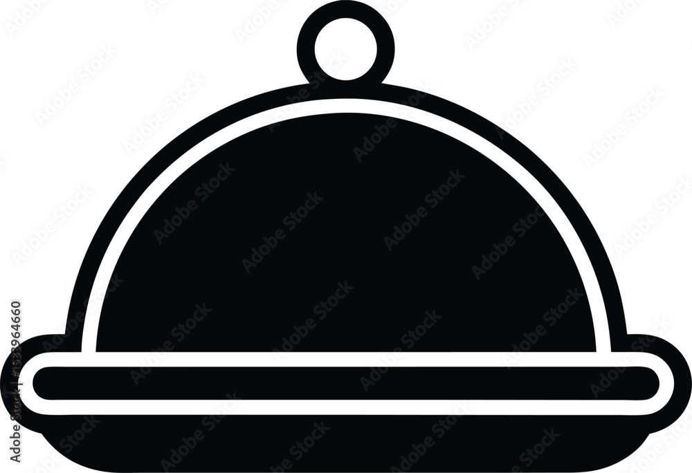 Obraz premium Serving Tray Icon Outline Vector Illustration
