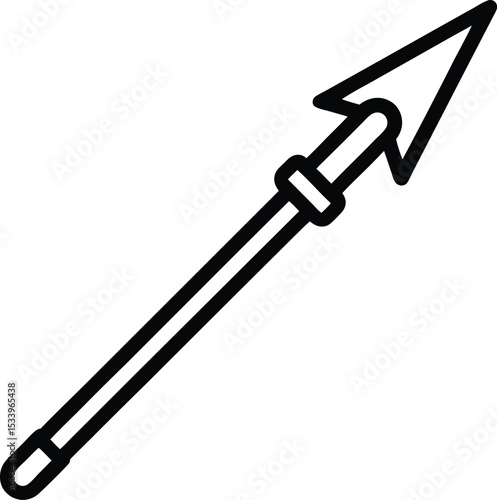 Spear Gun Icon Outline Vector Illustration