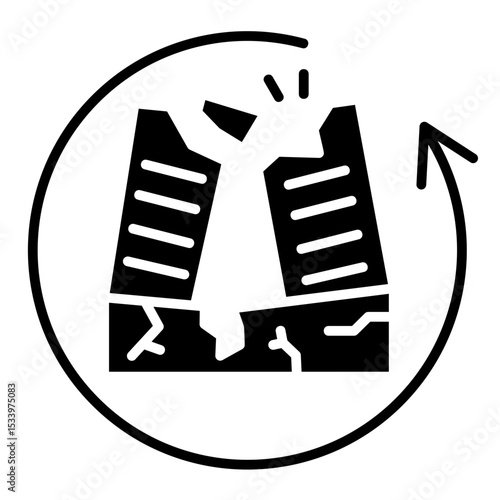 Disaster  Icon Element For Design	