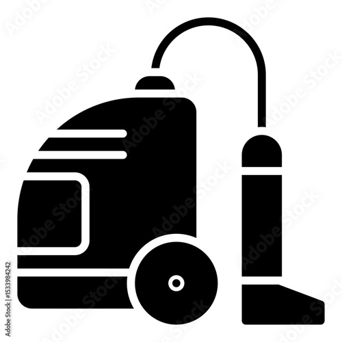 Vacuum cleaner icon. Car interior cleaning. Auto detailing equipment