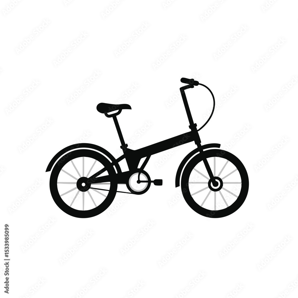Fototapeta premium bicycle vector illustration with transparent background