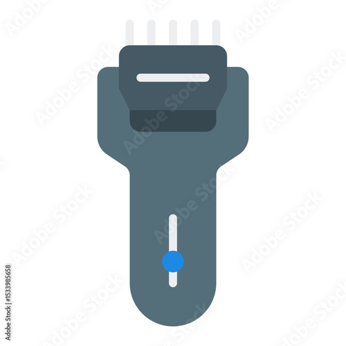 Shaving razor icon. Beard trimming tool. Men’s grooming item