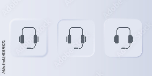 Grey Online psychological counseling distance icon isolated on grey background. Psychotherapy, psychological help, psychiatrist online consulting. Set icons in square buttons. Vector